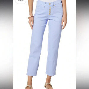 Lilly Pulitzer high rise straight leg jeans light purple size 2